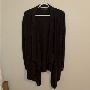 Barefoot Dreams Black Drape Cardigan